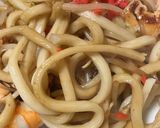簡単　ソース焼きエビうどん作り方10写真
