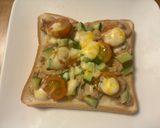 和風ツナマヨちくわと夏野菜のチーズト―スト作り方5写真