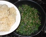 春菊チャーハン♪簡単レシピ玄米チャーハン作り方7写真