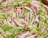 白菜と豚バラ肉の蒸し煮鍋作り方3写真