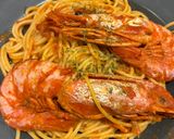 エビトマトクリームパスタ作り方7写真