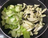 茄子と青梗菜のトマトソース炒め作り方3写真