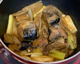 さば味噌缶とごぼうの味噌煮作り方5写真