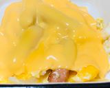 とろ〜りチーズの簡単朝食！ウインナ卵玉葱炒め作り方7写真