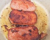 照り焼きスパムステーキ♪作り方2写真
