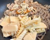 旬のたけのこと豚肉の甘辛炒め作り方3写真
