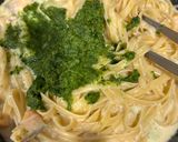 花わさびとサーモンのクリームパスタ作り方18写真