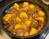 琉球紅じゃがで肉じゃが作り方4写真