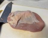 鶏むね肉のピリ辛照り焼き作り方1写真