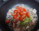 サバ缶とパクチーの時短パスタ作り方4写真