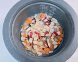 めんつゆで失敗なし！さつまいもの「もっちりご飯」作り方5写真
