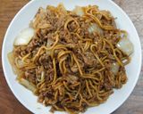 ご飯のおかず牛肉焼きそば作り方8写真