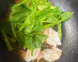 えびとつるむらさきのペペロンチーノ♪作り方7写真