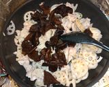 蓮根・豚肉・木耳・卵の中華風炒め作り方5写真