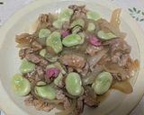 5分でそら豆と豚肉の炒め物作り方8写真