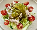 昭和の喫茶店の青じそドレッシングの豚しゃぶサラダ作り方3写真