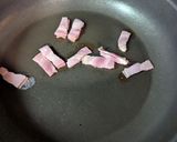 まこもだけとベーコンのオイスターいしる炒め作り方3写真