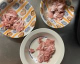 レンジ洋風ソースカツ味回鍋肉風甘酢酢豚作り方3写真