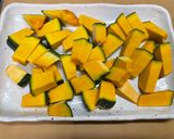 簡単⭐︎ザーサイアレンジ⭐︎レンチンカボチャそぼろ作り方2写真