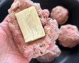 みんな大好き！作りおき　チーズinハンバーグ作り方2写真