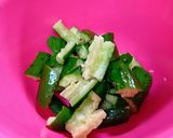 やみつき❢きゅうりとトマトの旨だれサラダ作り方1写真