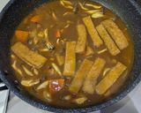 レトルトカレーうどん 水増しレシピ作り方7写真