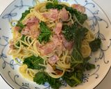ケールとベーコンのパスタ作り方4写真