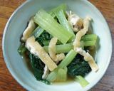 小松菜と油揚げの煮びたし作り方5写真