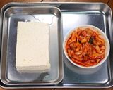 パパッと簡単♪韓国冷奴🍺キムチーズ温玉😋作り方1写真