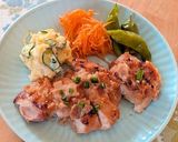 鶏もも肉のおろし玉ねぎみそ漬け焼き♪作り方5写真