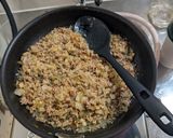 ひき肉と玉ねぎの炒め物作り方4写真