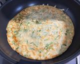 たっぷりネギと豆腐のチヂミ作り方4写真