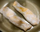 簡単！銀鮭の味噌マヨ作り方1写真