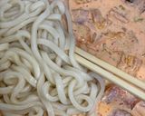 うどんのキムチカルボナーラ作り方5写真