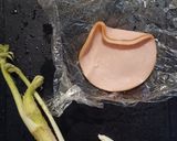 ウドとハムの甘醤油胡麻油パスタ作り方1写真