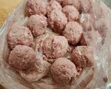 ふわふわ 作り置き肉団子作り方1写真