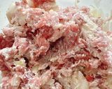 焼肉生だれ丸めないレンジ煮込みハンバーグ作り方4写真