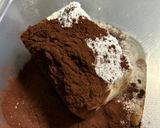 簡単！ダイエット⁉︎豆腐チョコケーキ作り方1写真