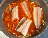 時短・簡単！塩鯖のトマトジュース煮作り方5写真