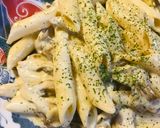 マイタケのチーズソースパスタ／ペンネ作り方3写真