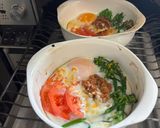 一皿で完結💕朝ご飯の目玉焼き作り方7写真