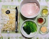 節約簡単夕飯もやしと小松菜顆粒ポン酢ナムル副菜作り方1写真