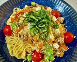 イカの塩辛☆柚子胡椒☆納豆麹の冷製パスタ作り方13写真