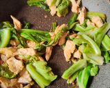 鶏胸肉とキャベツのピリ辛味噌丼作り方3写真