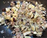 焼そばソースがきめての、彩りキーマカレー作り方1写真