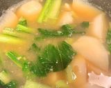 かぶと小松菜の味噌汁作り方5写真