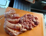鶏むね肉とモモ肉の重ね焼き作り方2写真
