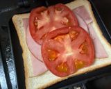 断面映え！具だくさんWチーズホットサンド作り方5写真