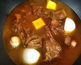 ブラウンルウのカレー　赤ワインと小豆煮汁作り方11写真