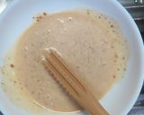 ゴマドレッシングにマヨを加えてラーメンサラダ作り方2写真